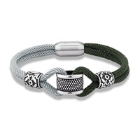 Thumbnail for Men's Stainless Steel Double Jointed Rope Bracelet