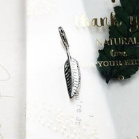 Thumbnail for Silver & Zirconia Bird & Feather Charm 'FREEDOM' Bracelet