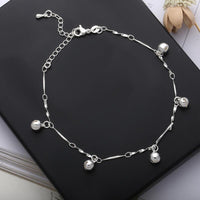 Thumbnail for THAI SILVER Simple & Elegant 5 Bells Bracelet