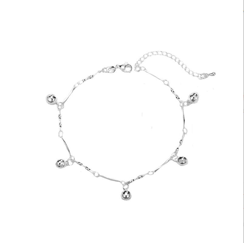 THAI SILVER Simple & Elegant 5 Bells Bracelet