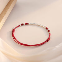 Thumbnail for Red Rope Bamboo Bracelet