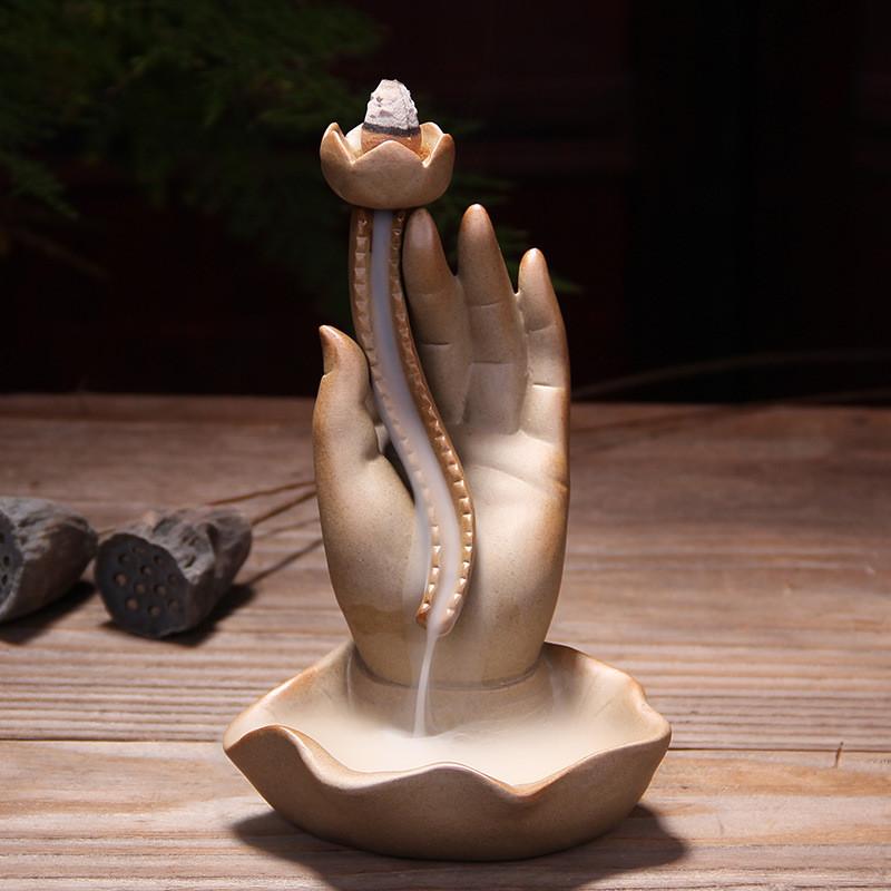 Buddha Hand Lotus Incense Burner