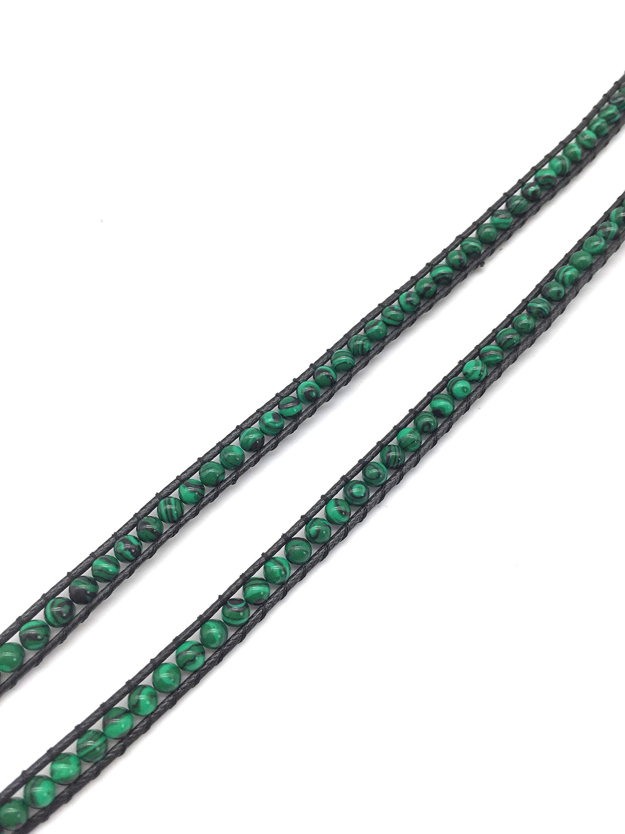 The Courage Malachite Beads Wrap Bracelet