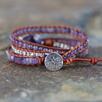 Thumbnail for The Fearless Amethyst Wrap Braceleta