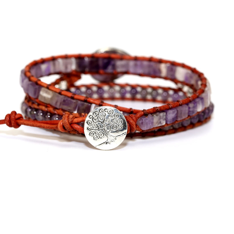 The Fearless Amethyst Wrap Braceleta