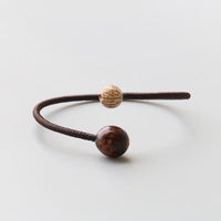 Thumbnail for Natural Bodhi Seed Handmade Braided Rope Tibetan Buddhist PEACE Bracelet