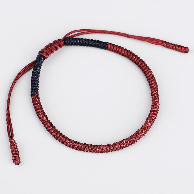 2 /pc Set Tibetan  Handmade Lucky Knot 'DETERMINATION' Bracelets