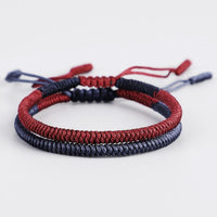 Thumbnail for 2 /pc Set Tibetan  Handmade Lucky Knot 'DETERMINATION' Bracelets