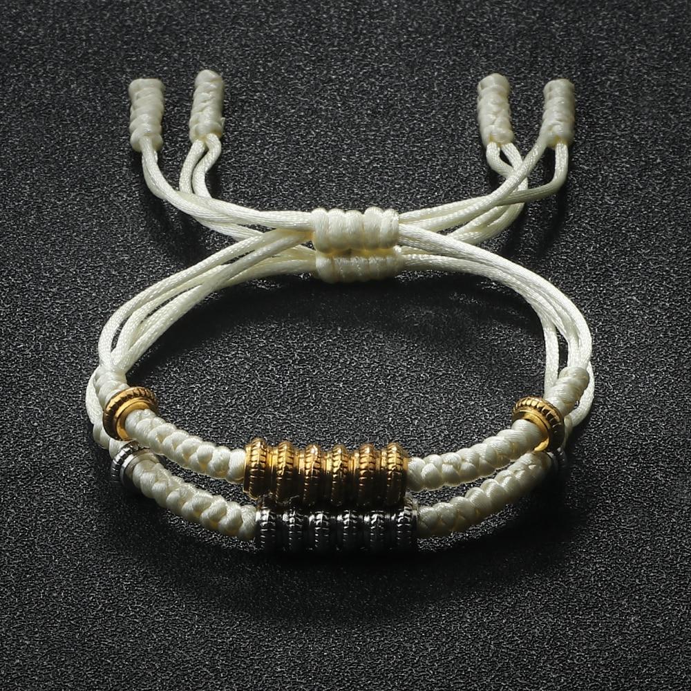 Ethnic Tibetan Copper WEALTH Cylinder Rope Bracelet