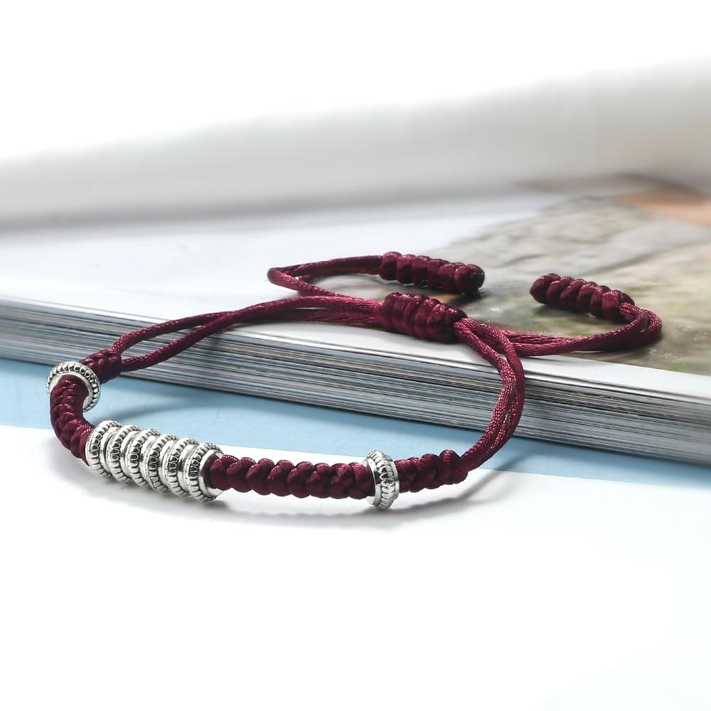 Ethnic Tibetan Copper WEALTH Cylinder Rope Bracelet