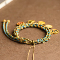 Thumbnail for Gods of Wealth: Buddha's Eyes Woven Cotton Bracelet for Spiritual Abundance