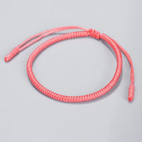 Thumbnail for Tibetan Buddhist Braided Lucky Knots Rope Bracelet Calming Set