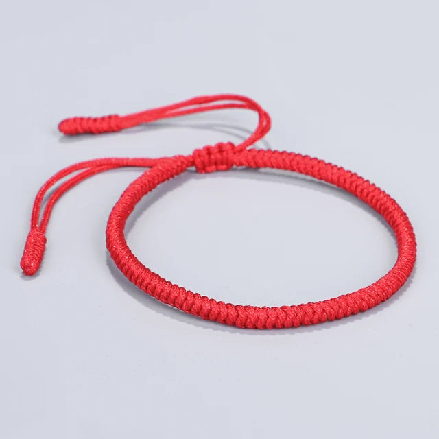 Tibetan Buddhist Braided Lucky Knots Rope Bracelet Calming Set