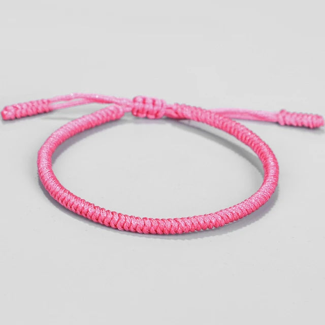 Tibetan Buddhist Braided Lucky Knots Rope Bracelet Calming Set