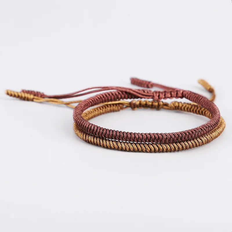 Tibetan Buddhist Handmade Lucky Knots Rope Bracelets Dream Set