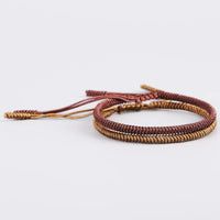 Thumbnail for Tibetan Buddhist Handmade Lucky Knots Rope Bracelets Dream Set