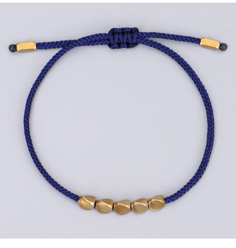 Tibetan Lucky Knot Copper Bead Bracelet Set – BE OPTIMISTIC