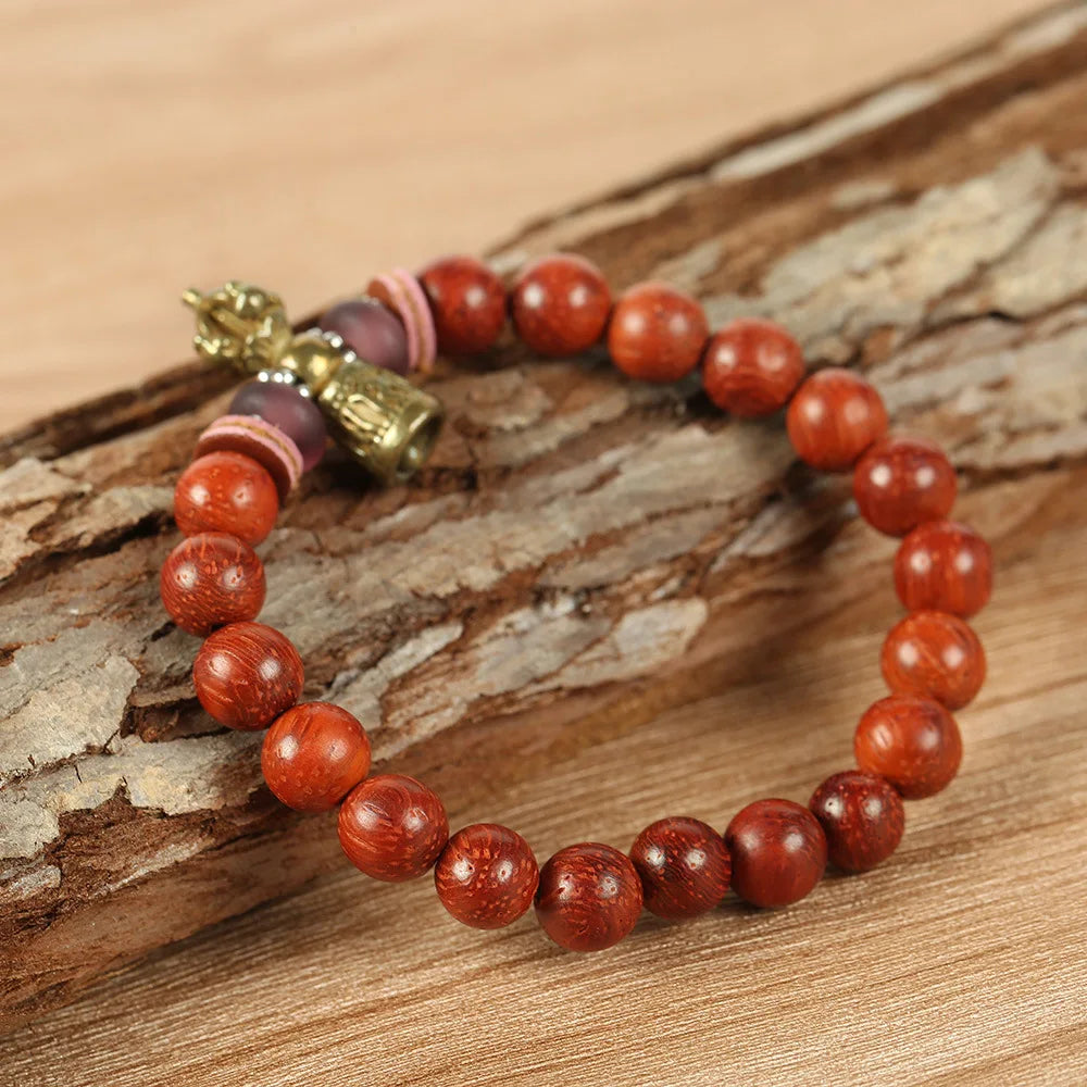 Tibetan Ghanta Bell Sandalwood Bead Bracelet