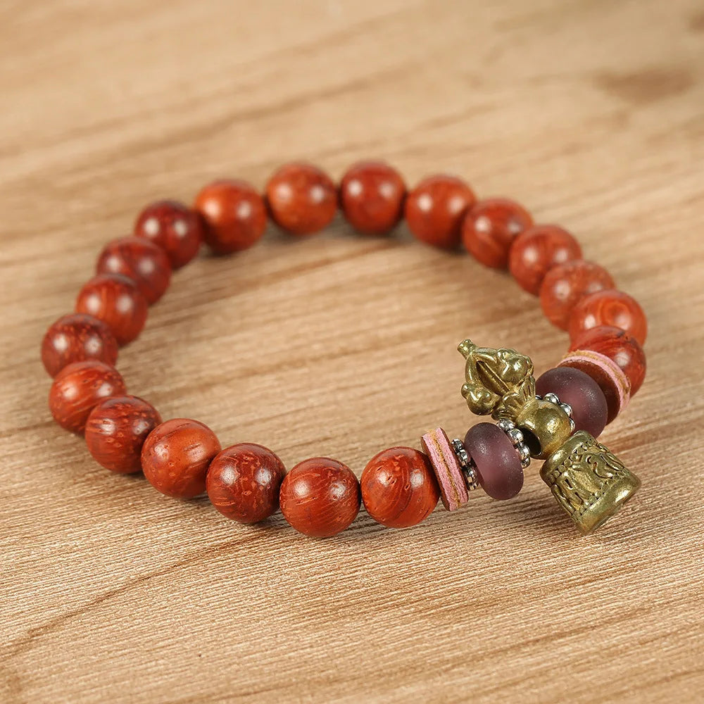 Tibetan Ghanta Bell Sandalwood Bead Bracelet