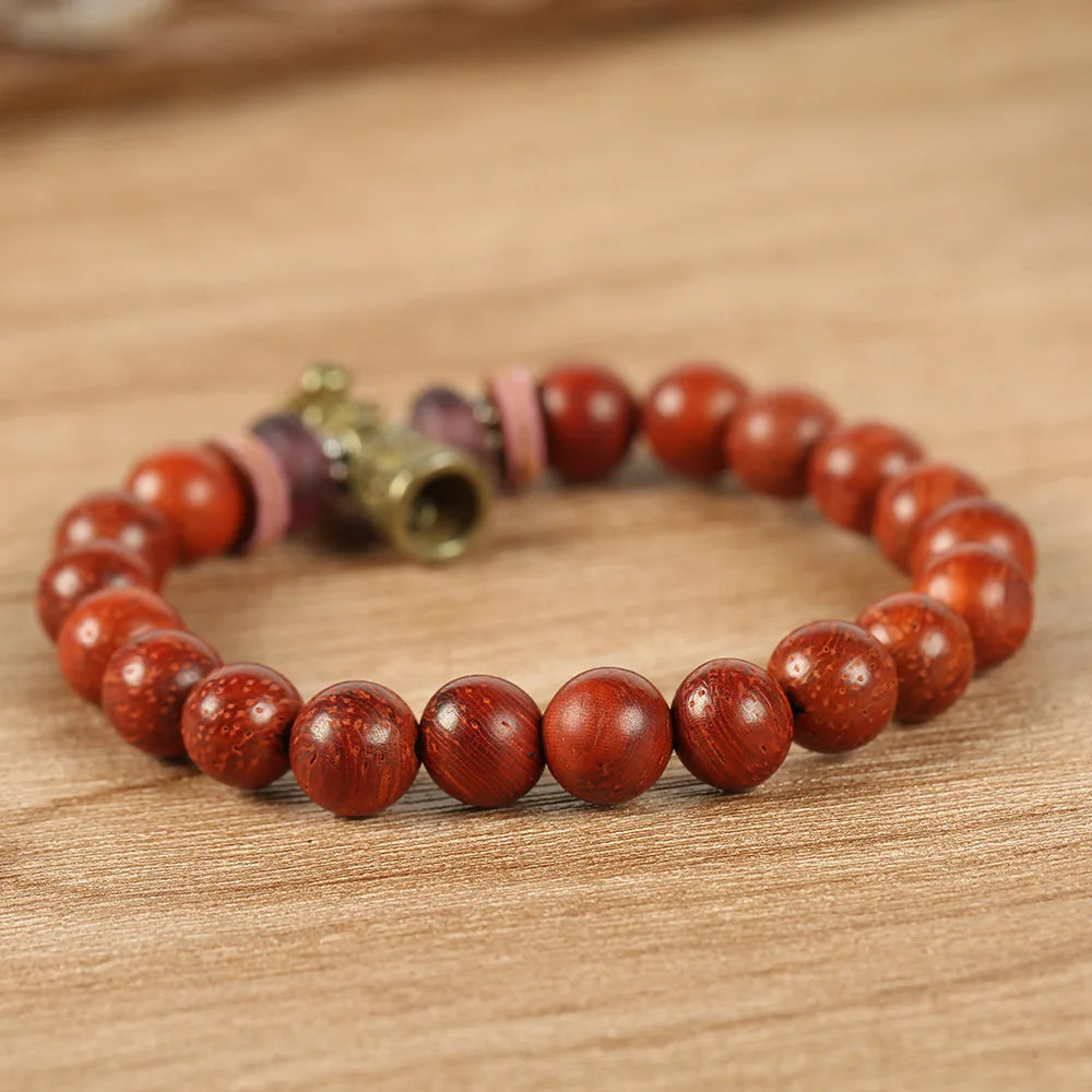 Tibetan Ghanta Bell Sandalwood Bead Bracelet