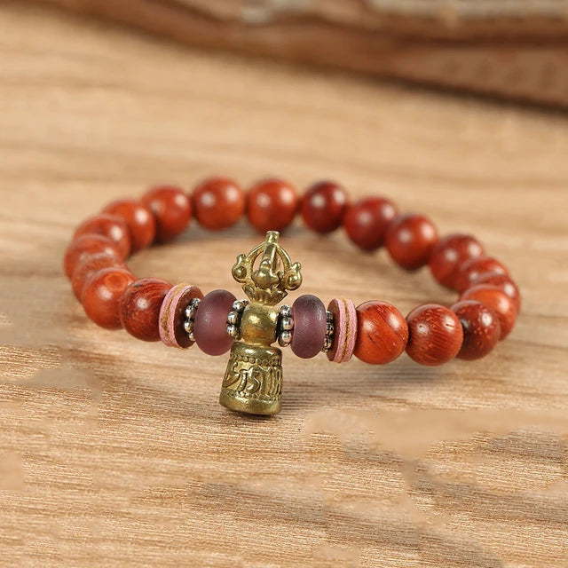 Tibetan Ghanta Bell Sandalwood Bead Bracelet