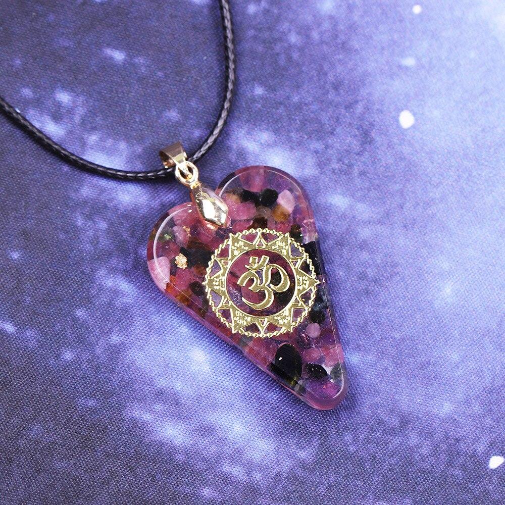 Handmade Heart Shaped 'LOVE & FRIENDSHIP' ORGONITE Pendant