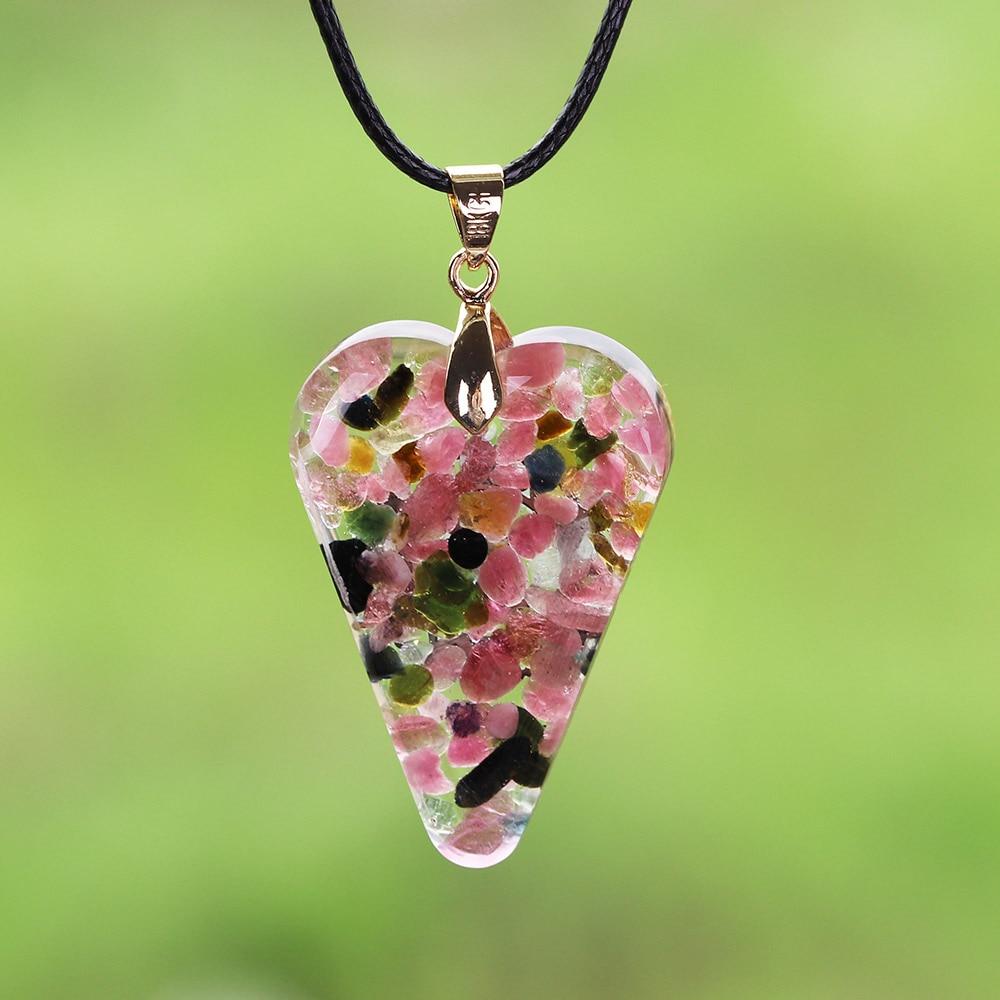 Handmade Heart Shaped 'LOVE & FRIENDSHIP' ORGONITE Pendant