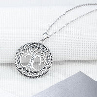 Thumbnail for 925 Sterling Silver Celtic Design Tree of Life Pendant Necklace