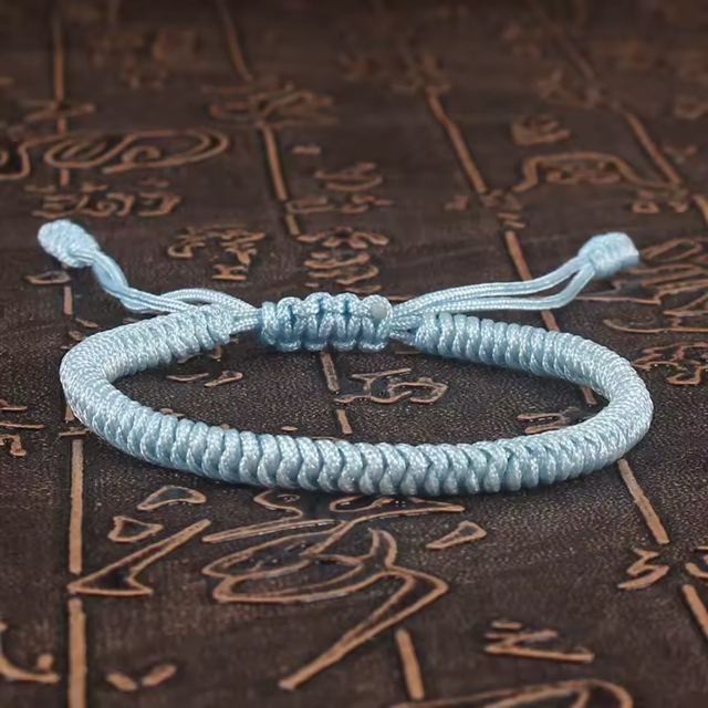"Colors of Life" Lucky Handmade Buddhist Knots Rope Bracelet