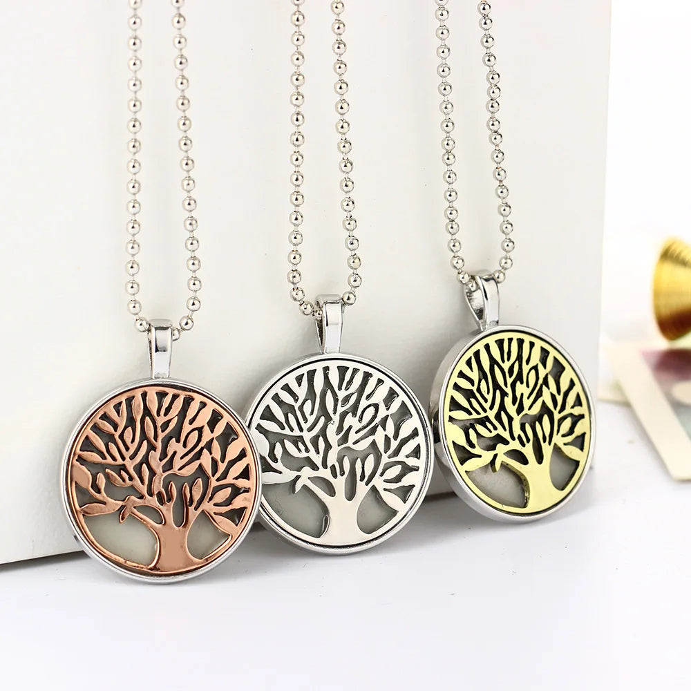 Two Tone Tree Of Life Necklace