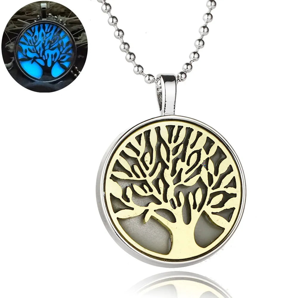 Two Tone Tree Of Life Necklace
