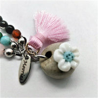 Thumbnail for Rose Quartz & Agate EMOTIONAL HEALING -3 Strand Stone Blend Bracelet