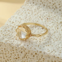 Thumbnail for Unstoppable Luck Chalcedony and Citrine Ring
