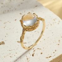 Thumbnail for Unstoppable Luck Chalcedony and Citrine Ring