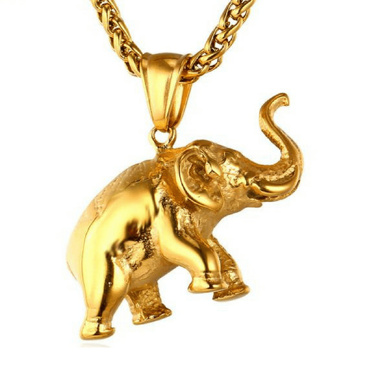 Large Elephant Necklace Pendant