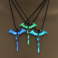 Thumbnail for Luminous Dragon Cross Pendant Necklace