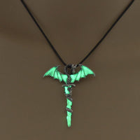 Thumbnail for Luminous Dragon Cross Pendant Necklace