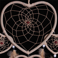 Thumbnail for Handmade 5 Circles Love Heart Dream Catcher