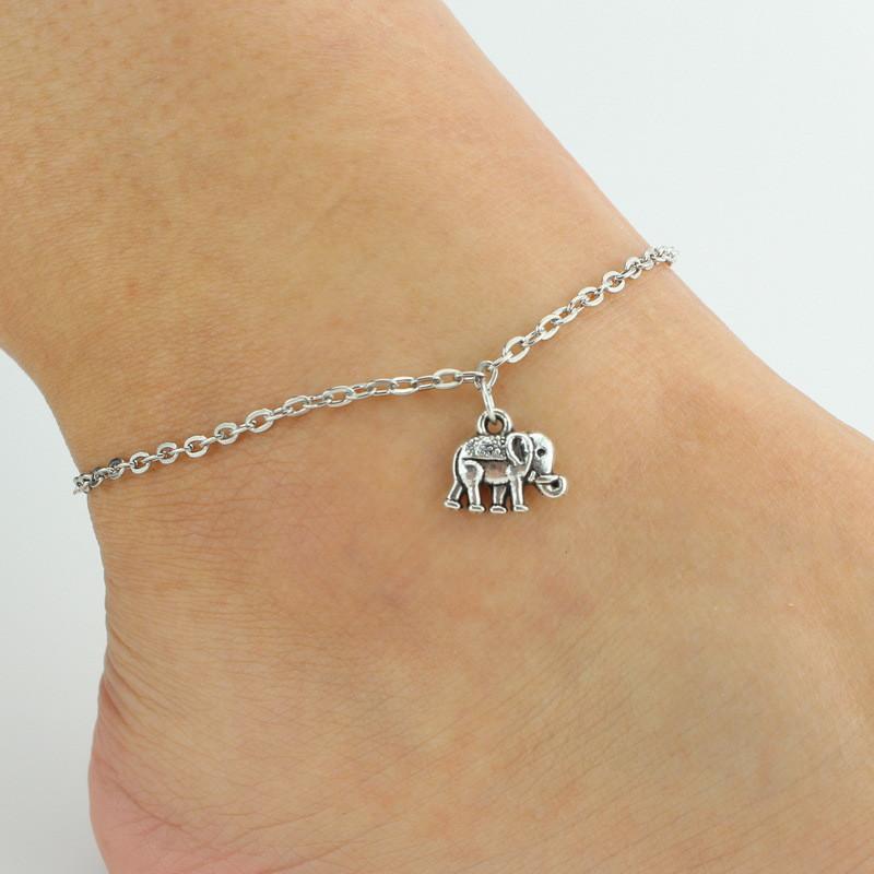 Ankle Bracelet Elephant Pendant