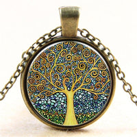 Thumbnail for Colorful Tree Of Life Pendant Necklace