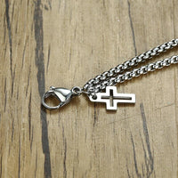 Thumbnail for Stainless Steel Box Chain Cross Bracelet