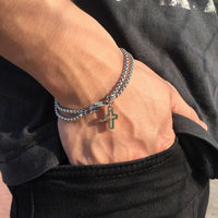 Thumbnail for Stainless Steel Box Chain Cross Bracelet