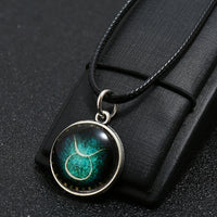 Thumbnail for 12 constellation Glass Pendant Necklace YourSoulPlace