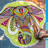 Thumbnail for NEW IN!  Colorful Elephant Mandala Style Beach Tapestry