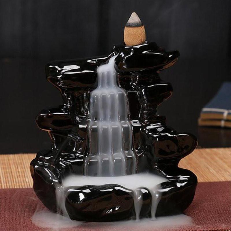 Waterfall Porcelain Backflow Ceramic Incense Burner
