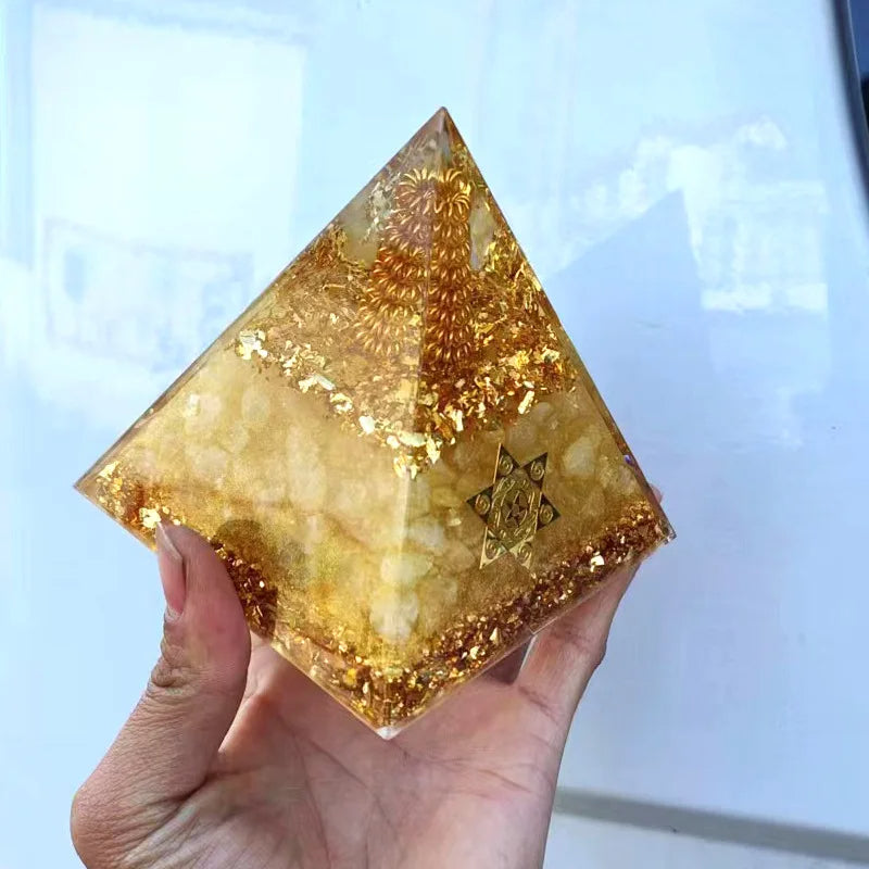 Wealth and Prosperity Ceregat Orgonite Pyramid