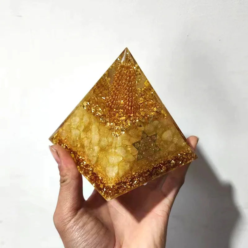 Wealth and Prosperity Ceregat Orgonite Pyramid