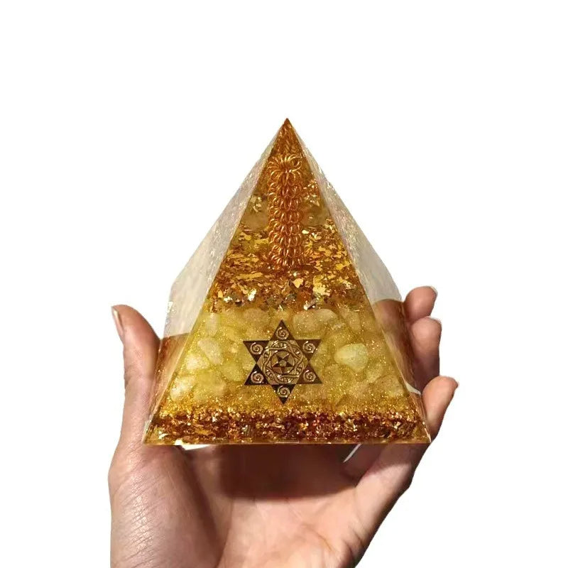 Wealth and Prosperity Ceregat Orgonite Pyramid