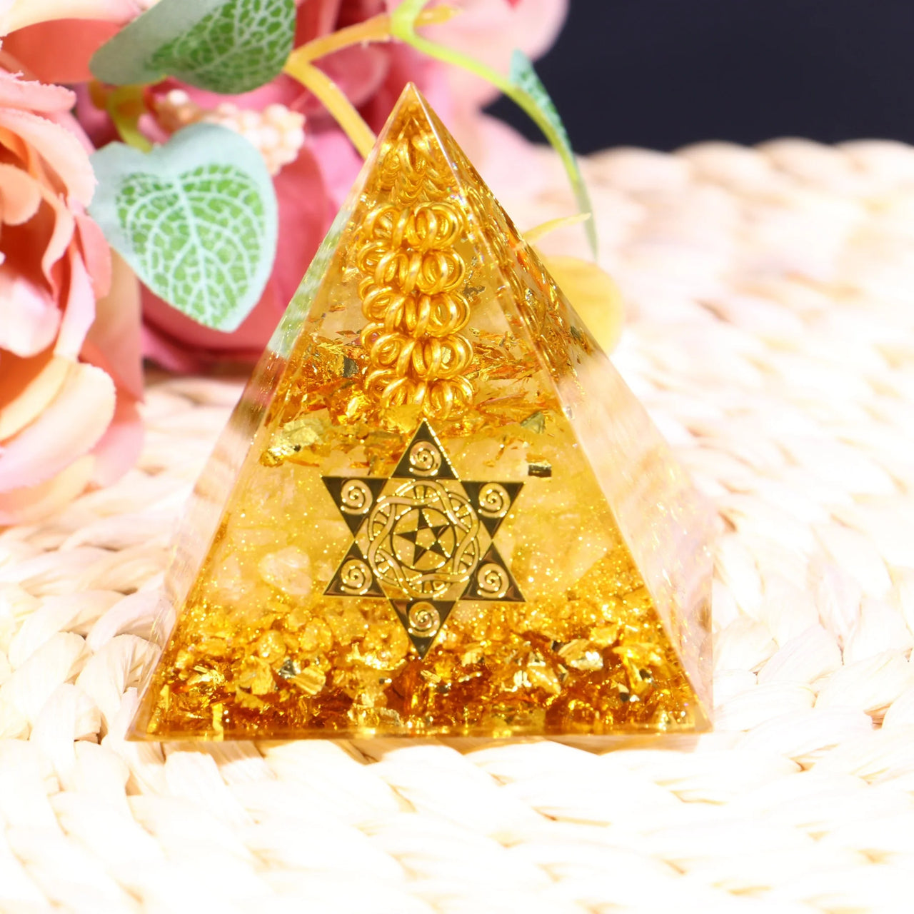 Wealth and Prosperity Ceregat Orgonite Pyramid