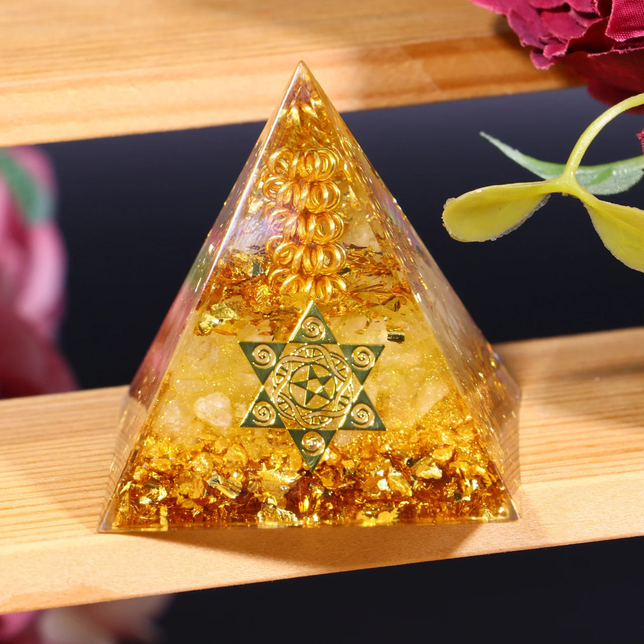 Wealth and Prosperity Ceregat Orgonite Pyramid